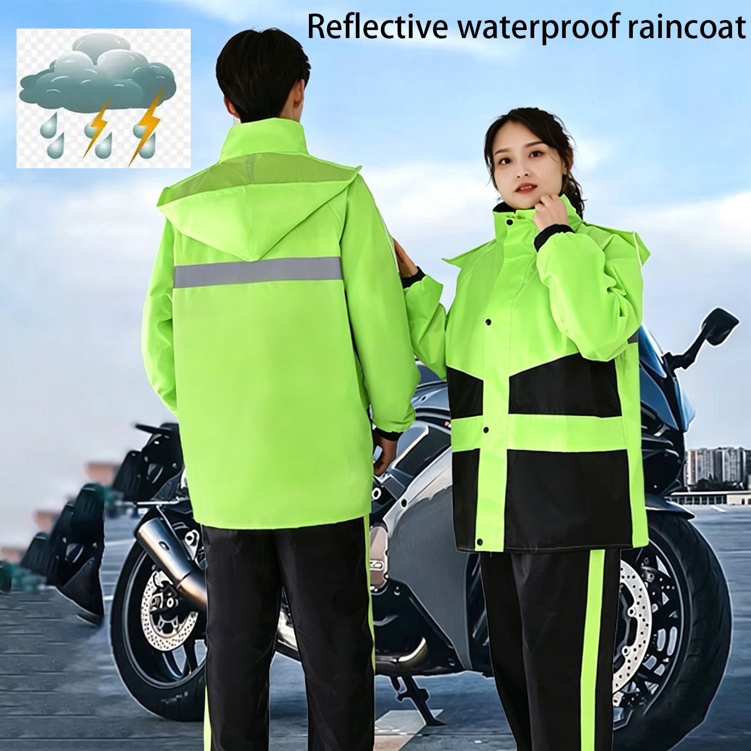 Motorcycle Gear Mens - Conjuntos de Capa de Chuva para