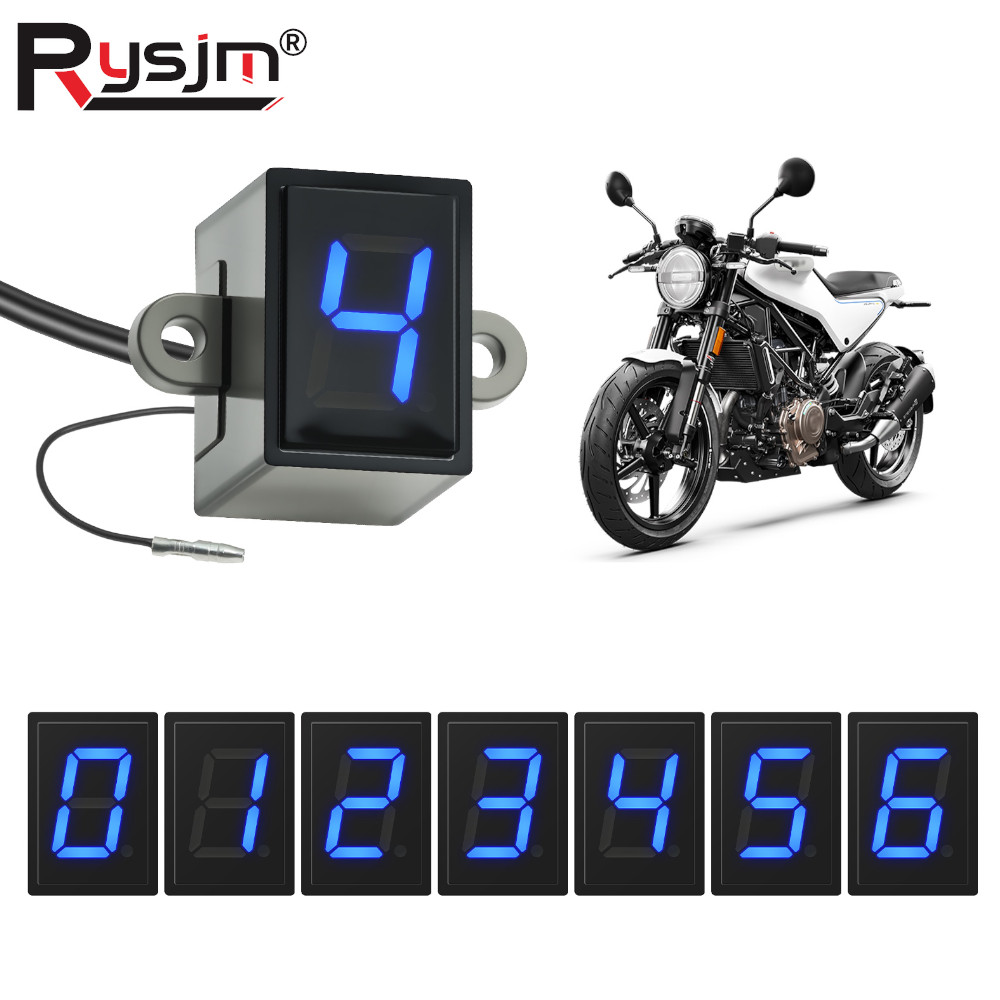 Motorcycle Gear Blue - Indicador Digital de Marcha Universal para