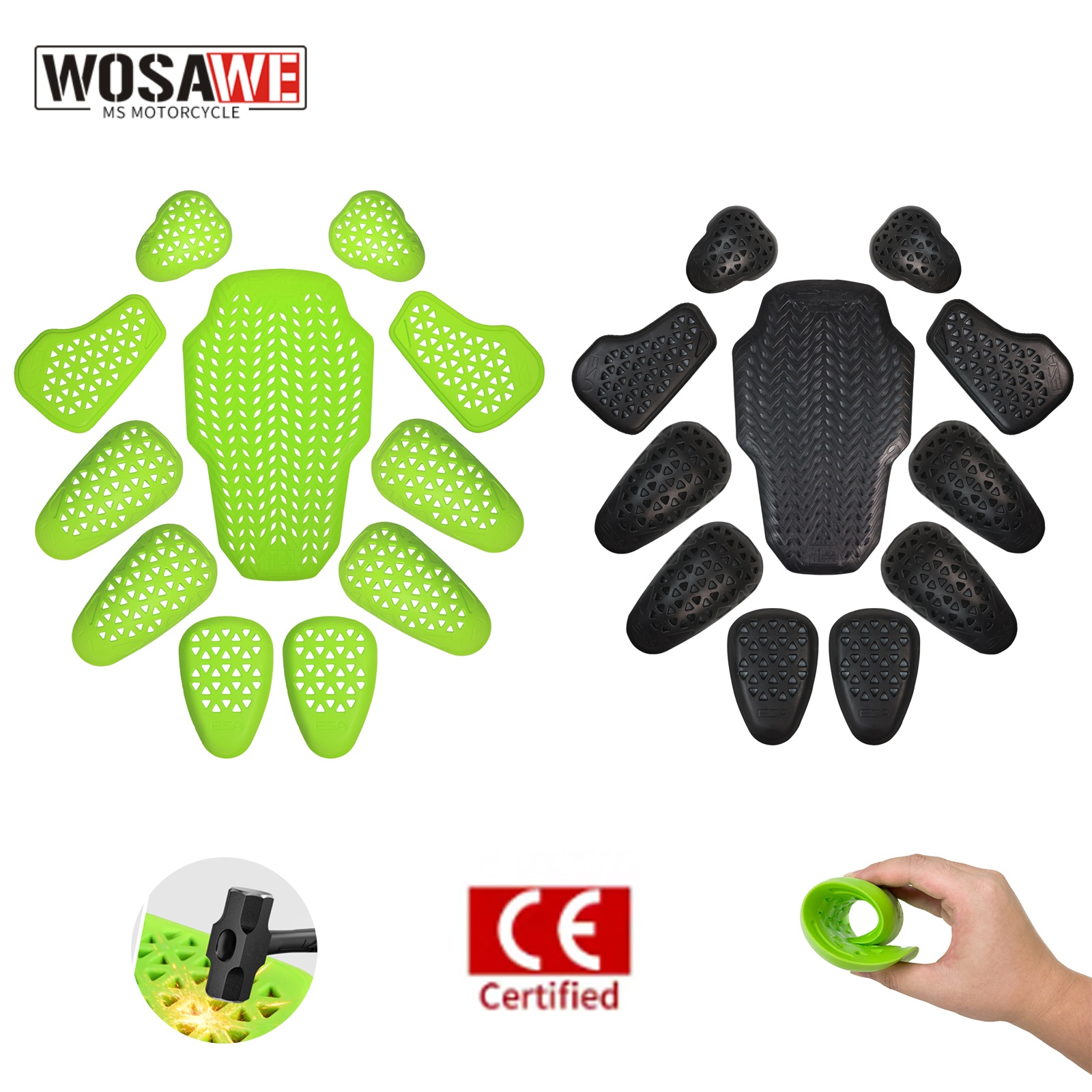 Motorcycle Gear Jacket - Jaqueta de Motocicleta WOSAWE com Equipamento