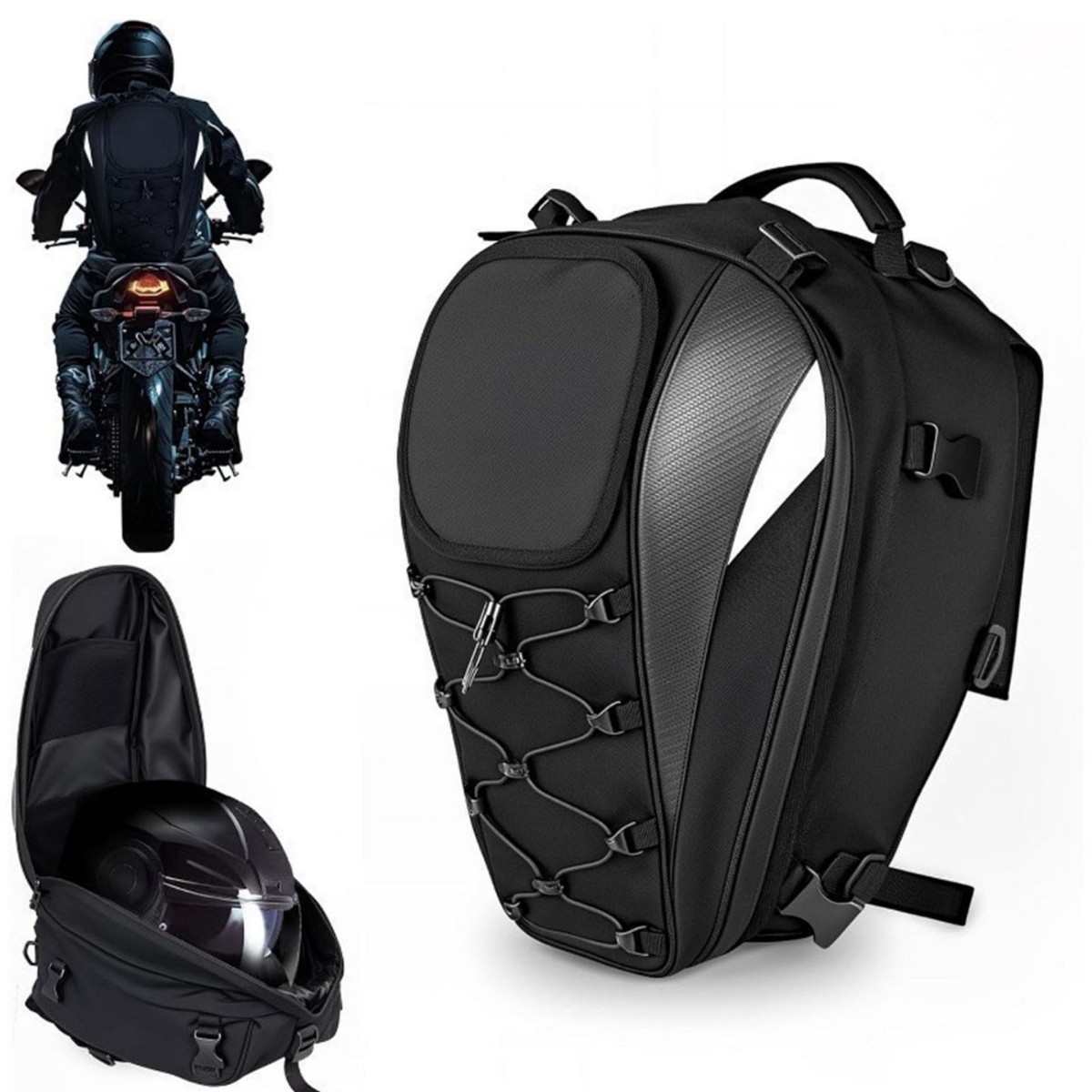 Motorcycle Gear With Airbag - Mochila para capacete de motocicleta, grande
