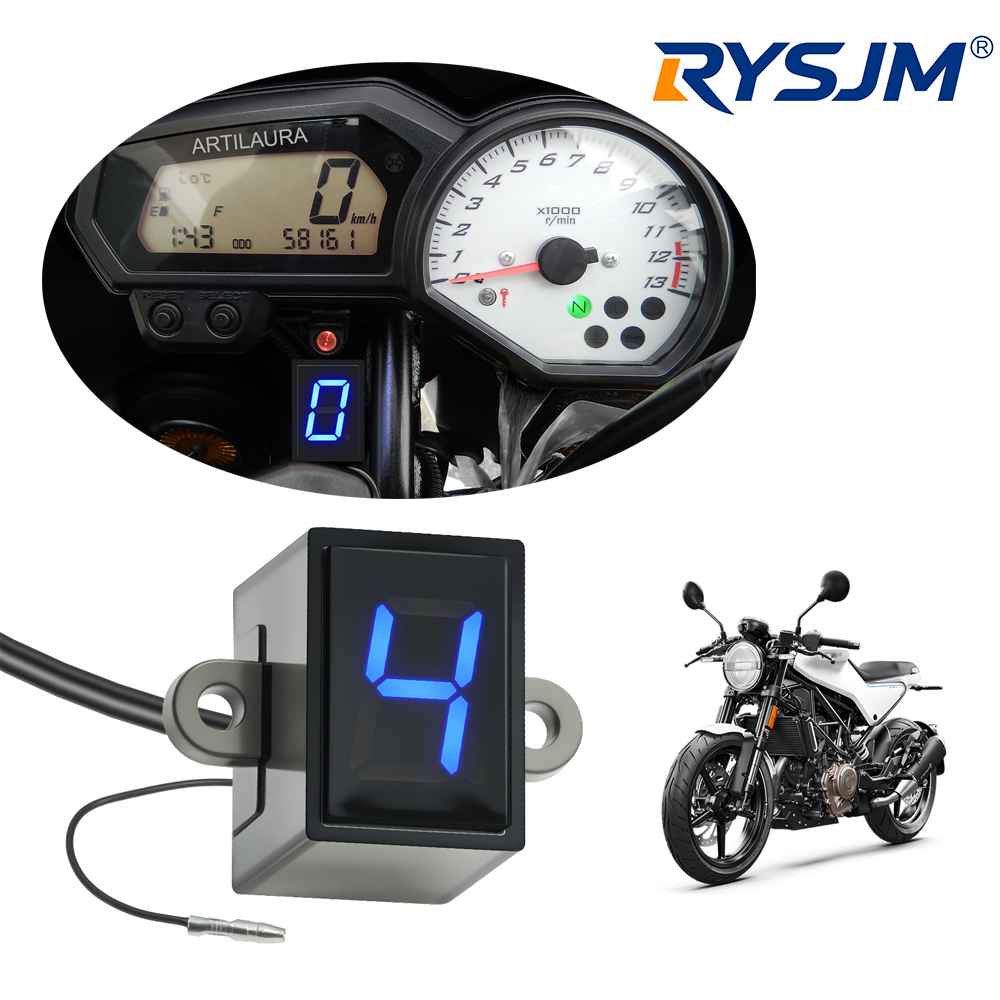 Motorcycle Gear Blue - Indicador Digital de Marcha Universal para