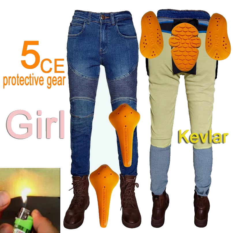 Motorcycle Gear Women Pants - Calças de motociclista para mulher, em