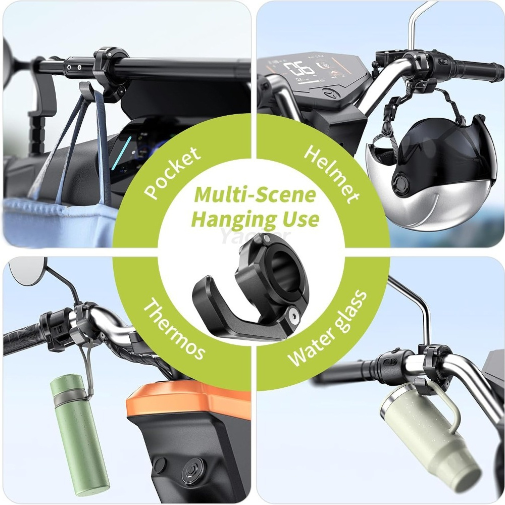 Gancho Dobrável de Liga de Alu - Motorcycle Gear Wall Mount avaliação e preço