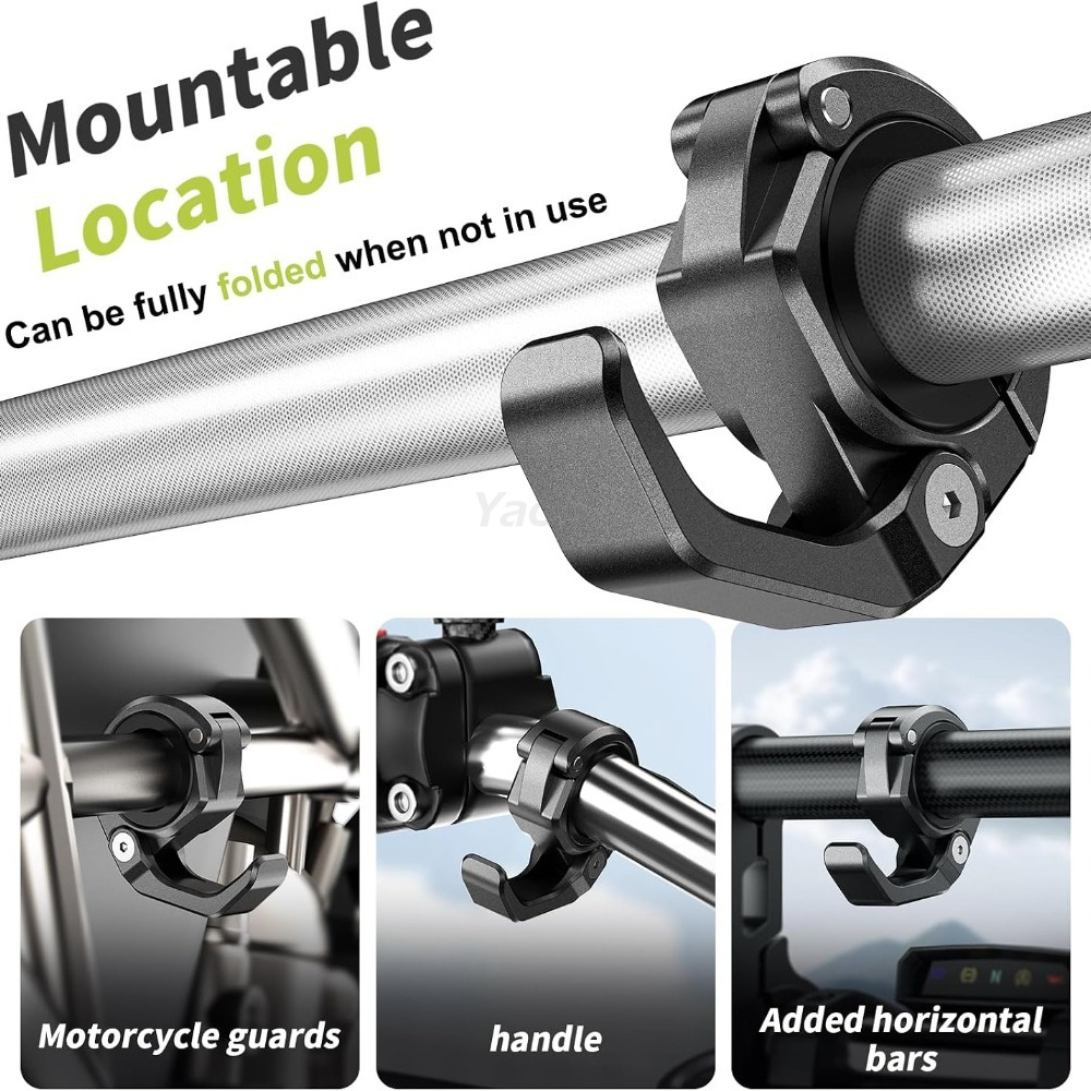 Gancho Dobrável de Liga de Alu - Motorcycle Gear Wall Mount avaliação e preço