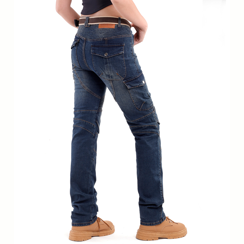 Kevlar motocicleta jeans femin - Motorcycle Gear Women Pants avaliação e preço