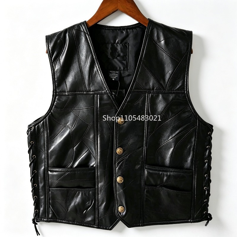 Colete Masculino Preto de Cour - Motorcycle Gear Jacket avaliação e preço