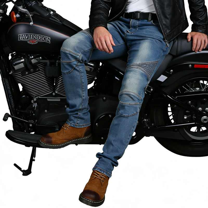 Calças Jeans Masculinas para M - Motorcycle Gear Blue avaliação e preço
